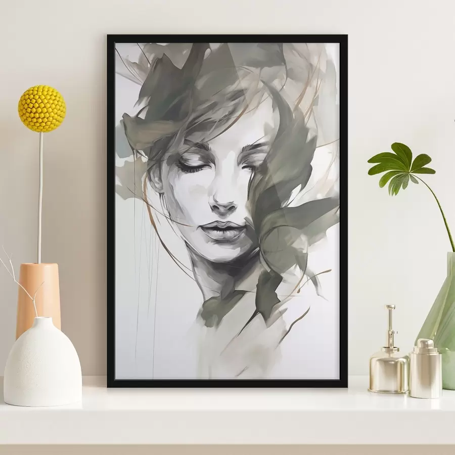 fototapet Portret feminin abstract f48270