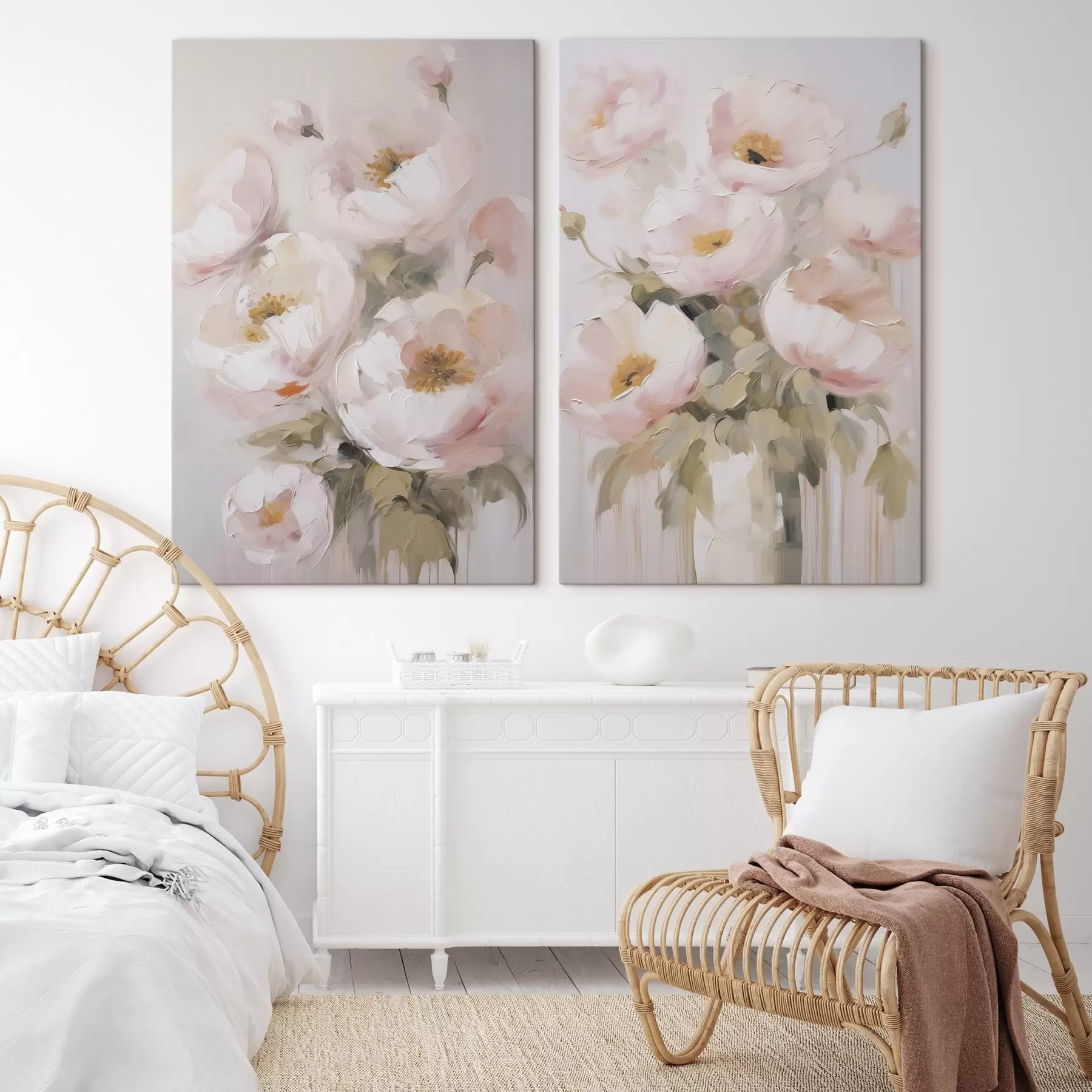 Tablouri Flori abstracte imitație de pictură m30166