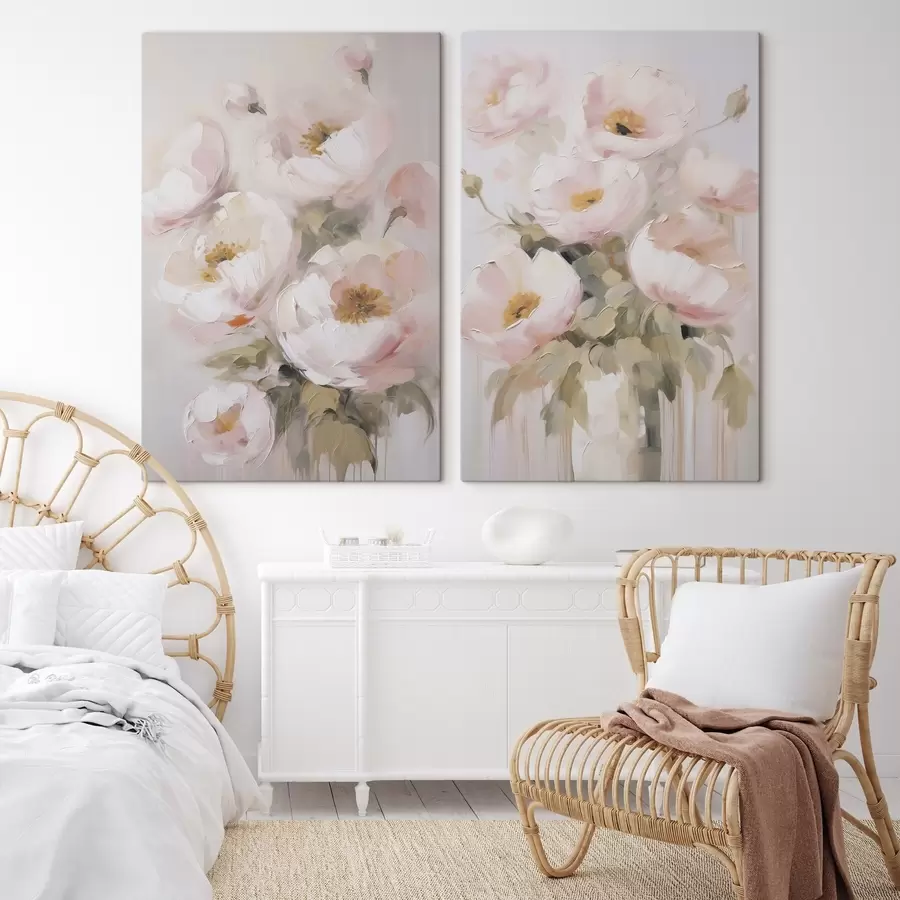 fototapet Flori abstracte imitație de pictură m30166