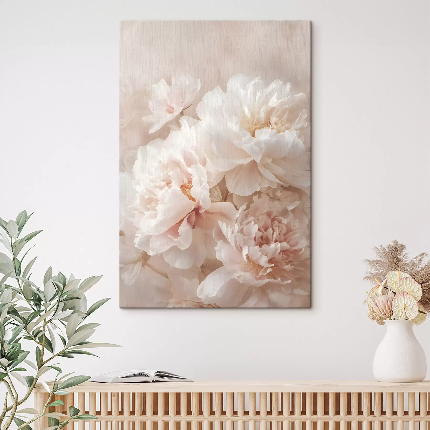 fototapet bujori roz luxurianți s47953