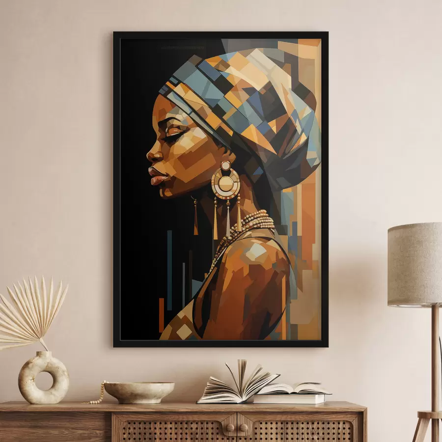 fototapet Portret abstract al unei femei f48299