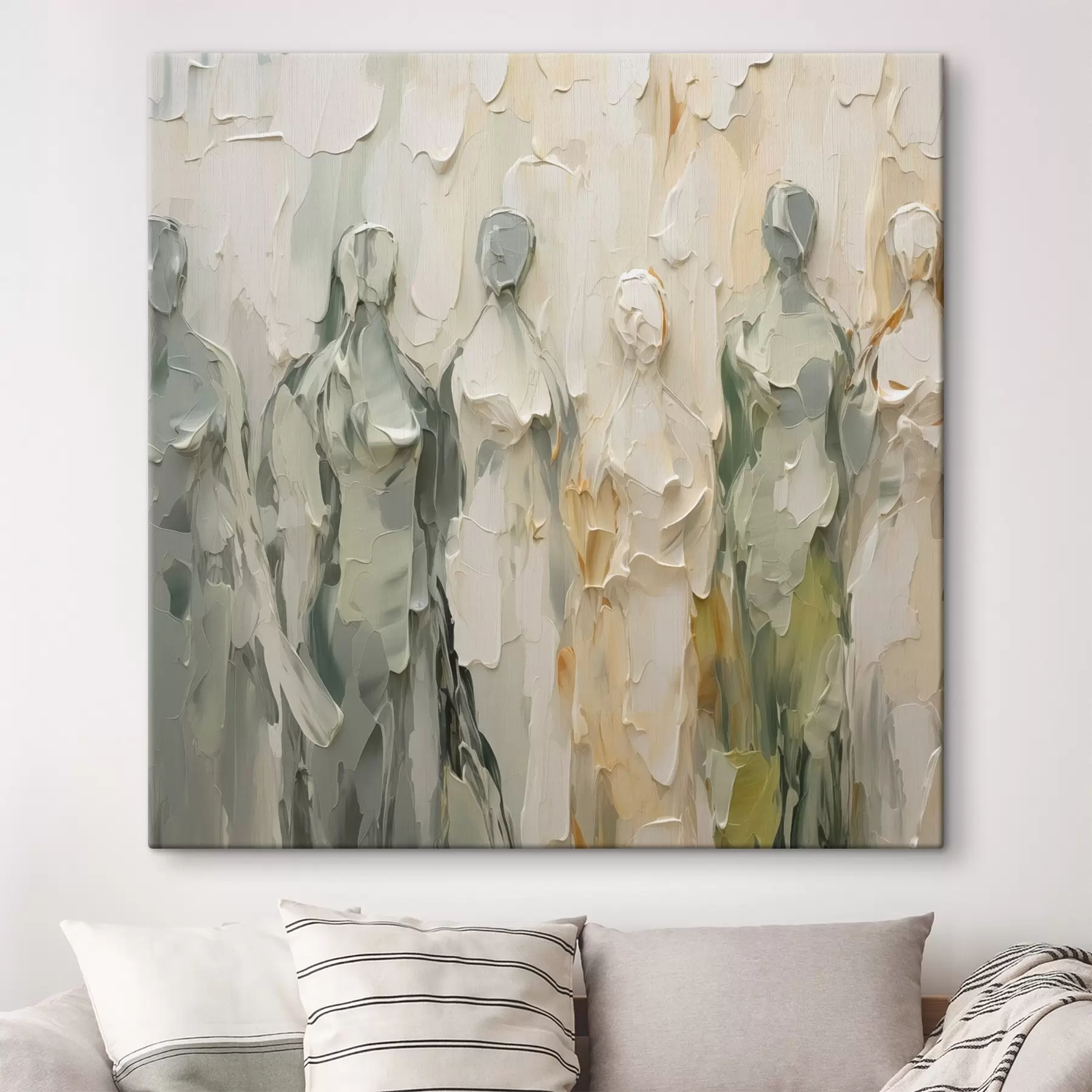 Tablouri Siluete abstracte imitație de pictură s48275