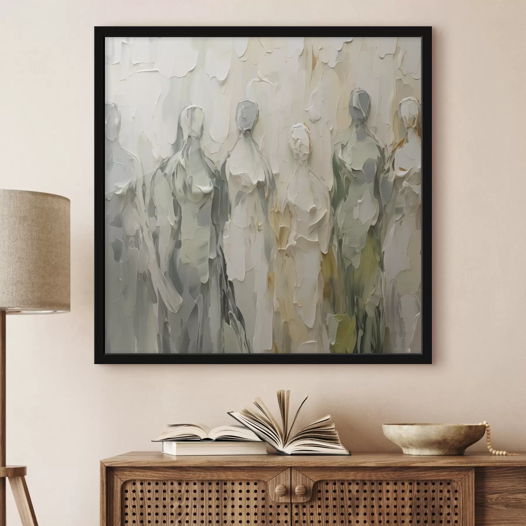 fototapet Siluete abstracte imitație de pictură f48275