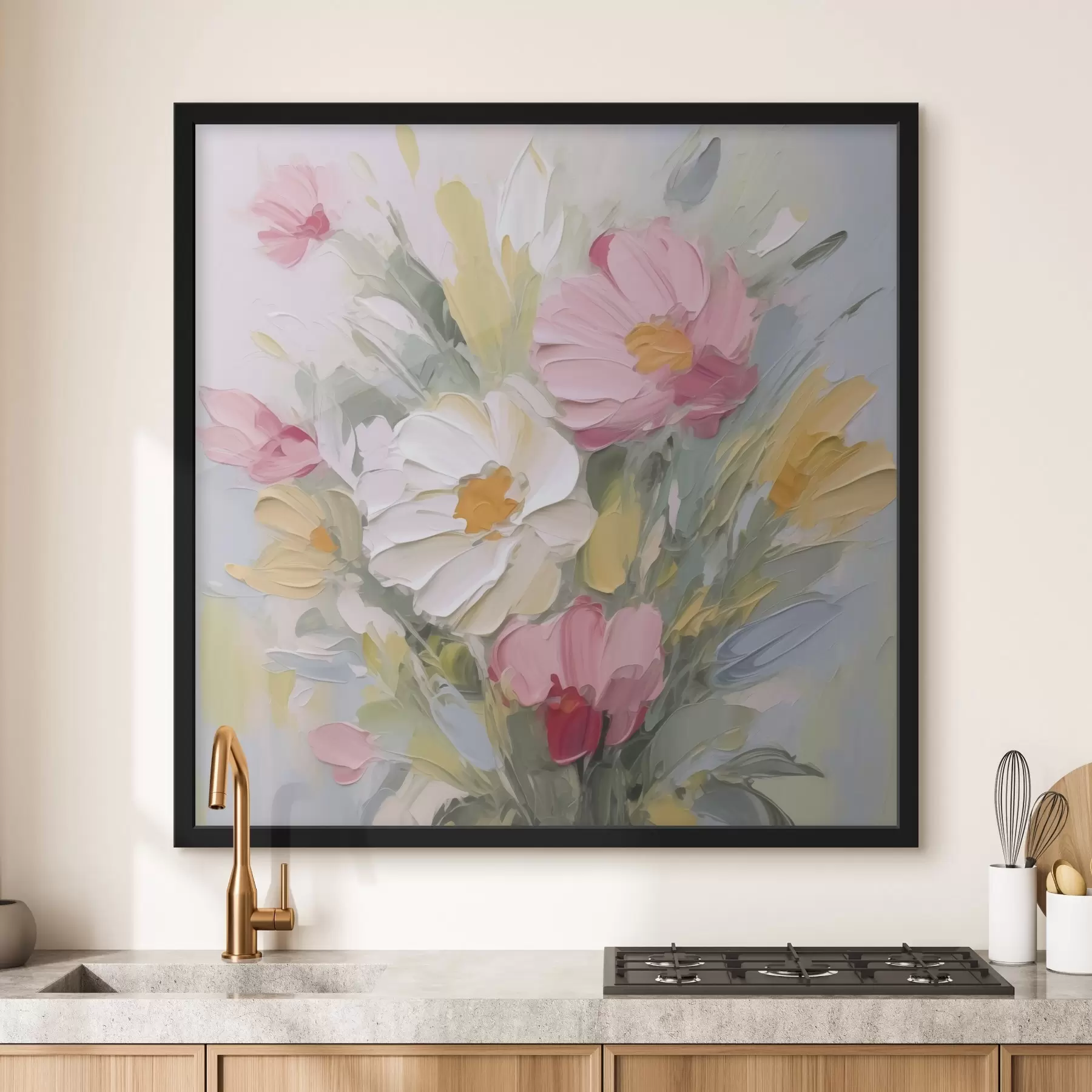 fototapet Un buchet de flori imitație de pictură f48317