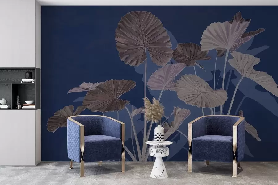 fototapet Grădina lotușilor pictați w05364