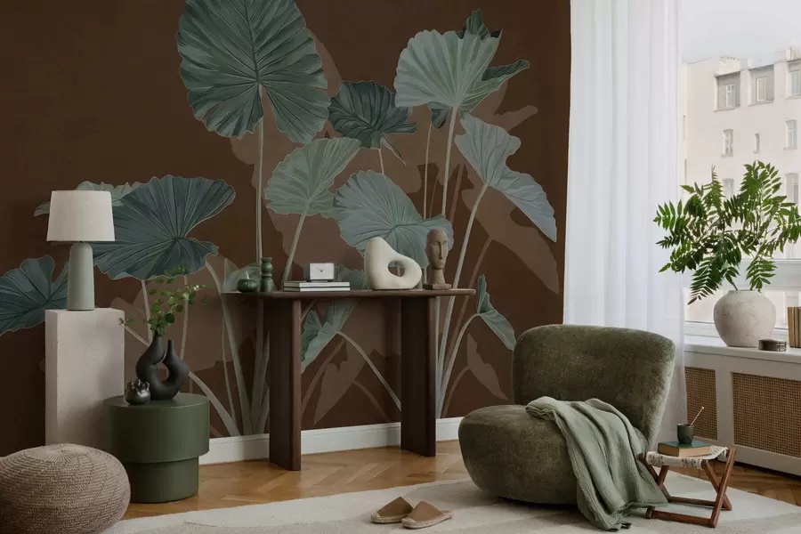 fototapet Grădina lotușilor pictați w05364v1