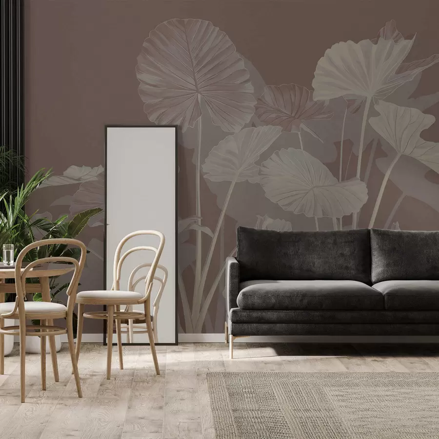 fototapet Grădina lotușilor pictați w05364v2