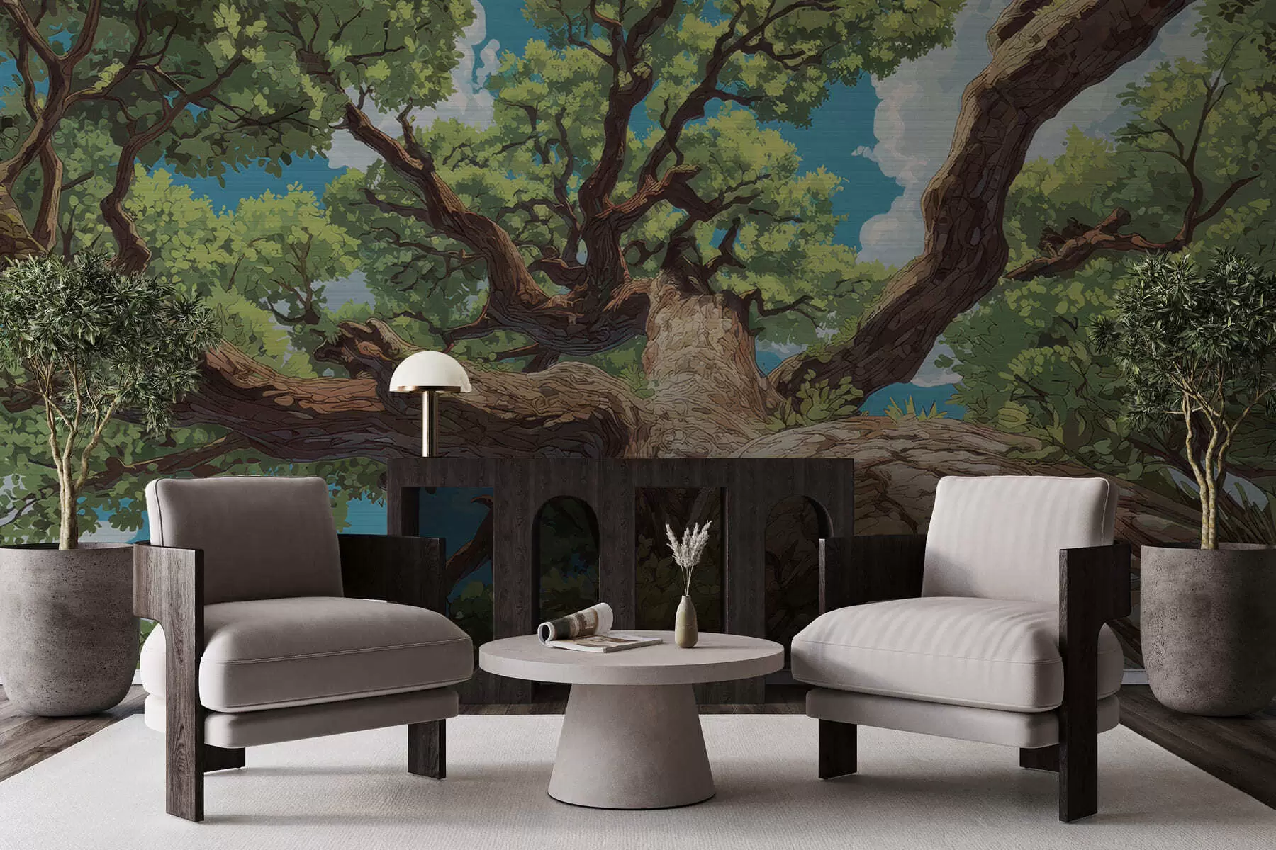 fototapet Arborele mozaic maiestuos w05368