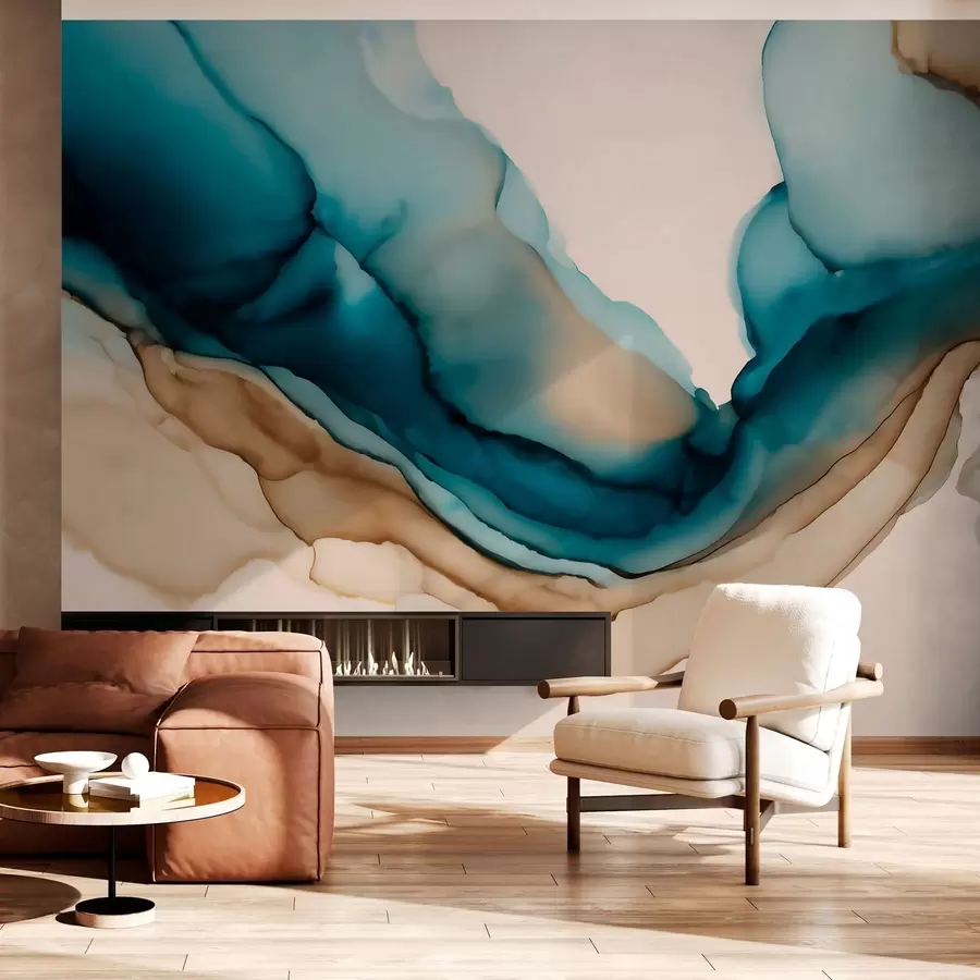 fototapet textură abstractă în stilul cernelii pe bază de alcool w05238