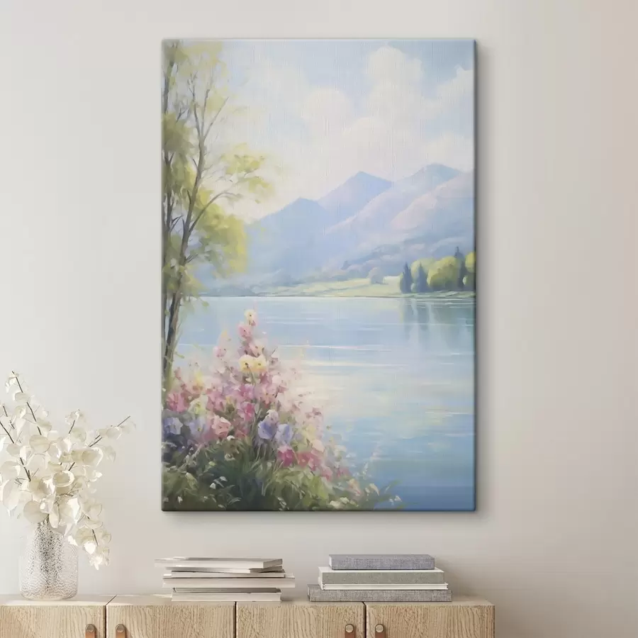 Tablouri Reproducere a unui peisaj lacustru s48423