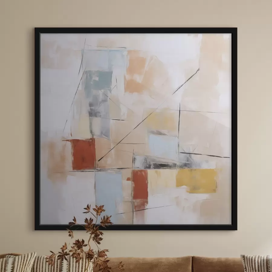 fototapet Imitare abstractă haotică a unei picturi uzate f48418