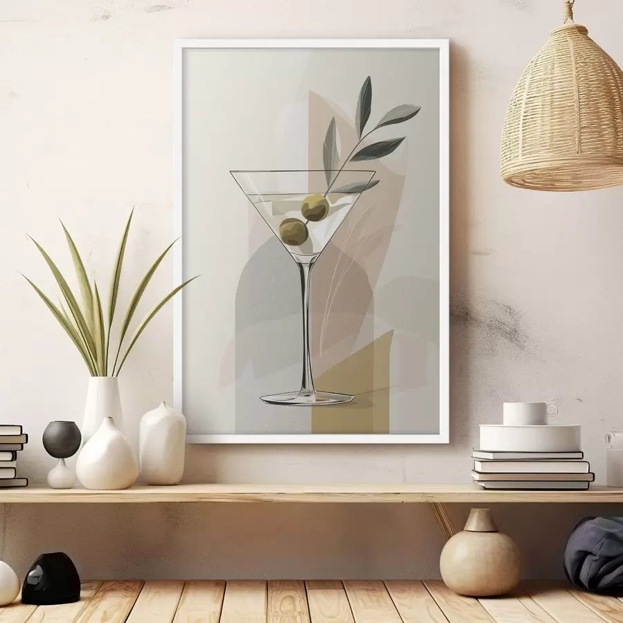 fototapet Vază minimalistă cu ramură f48437