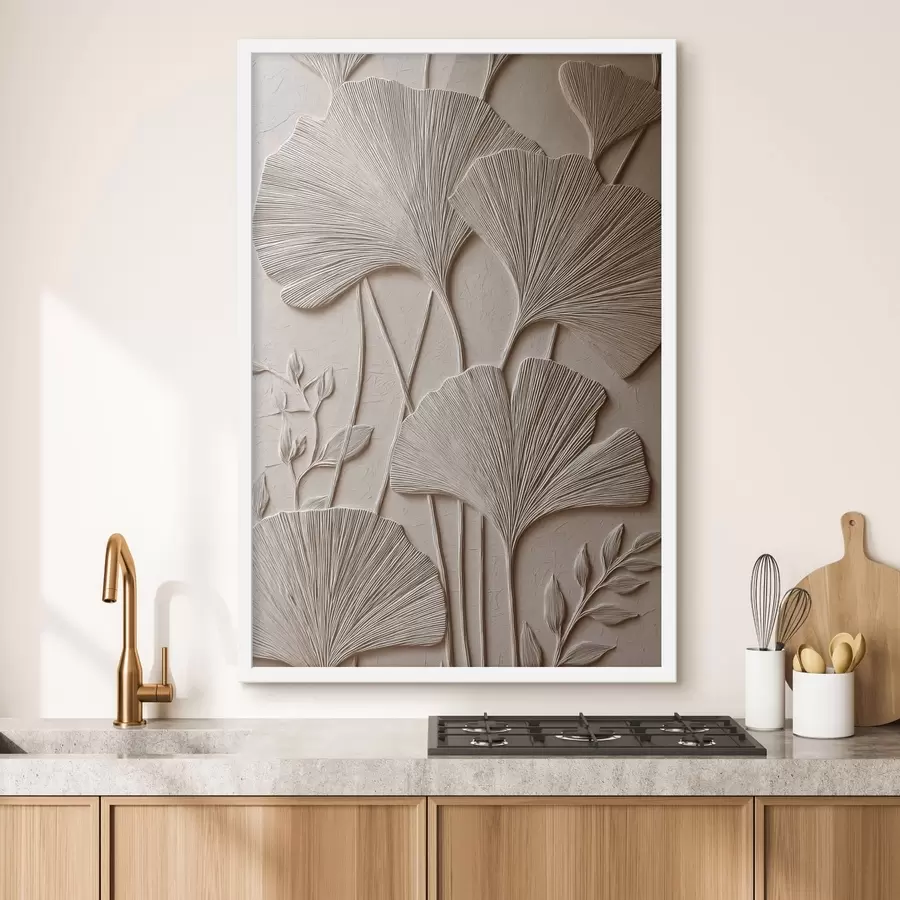 fototapet Panou cu relief floral f48447
