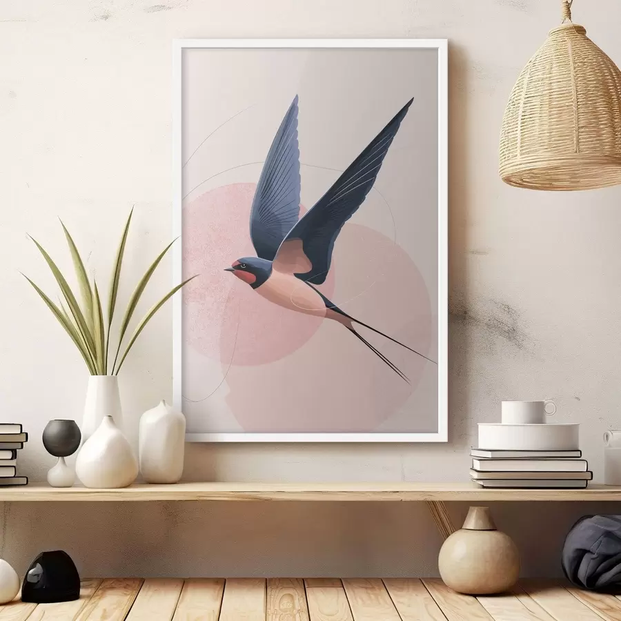 fototapet Silueta unei păsări în zbor f48456