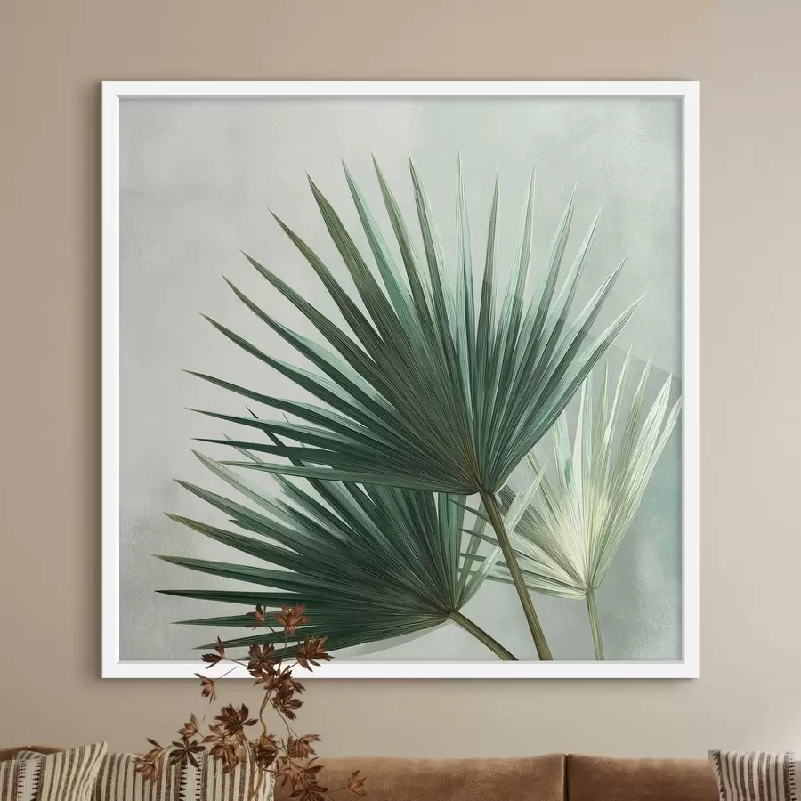 fototapet Compoziție cu frunze de palmier f48465