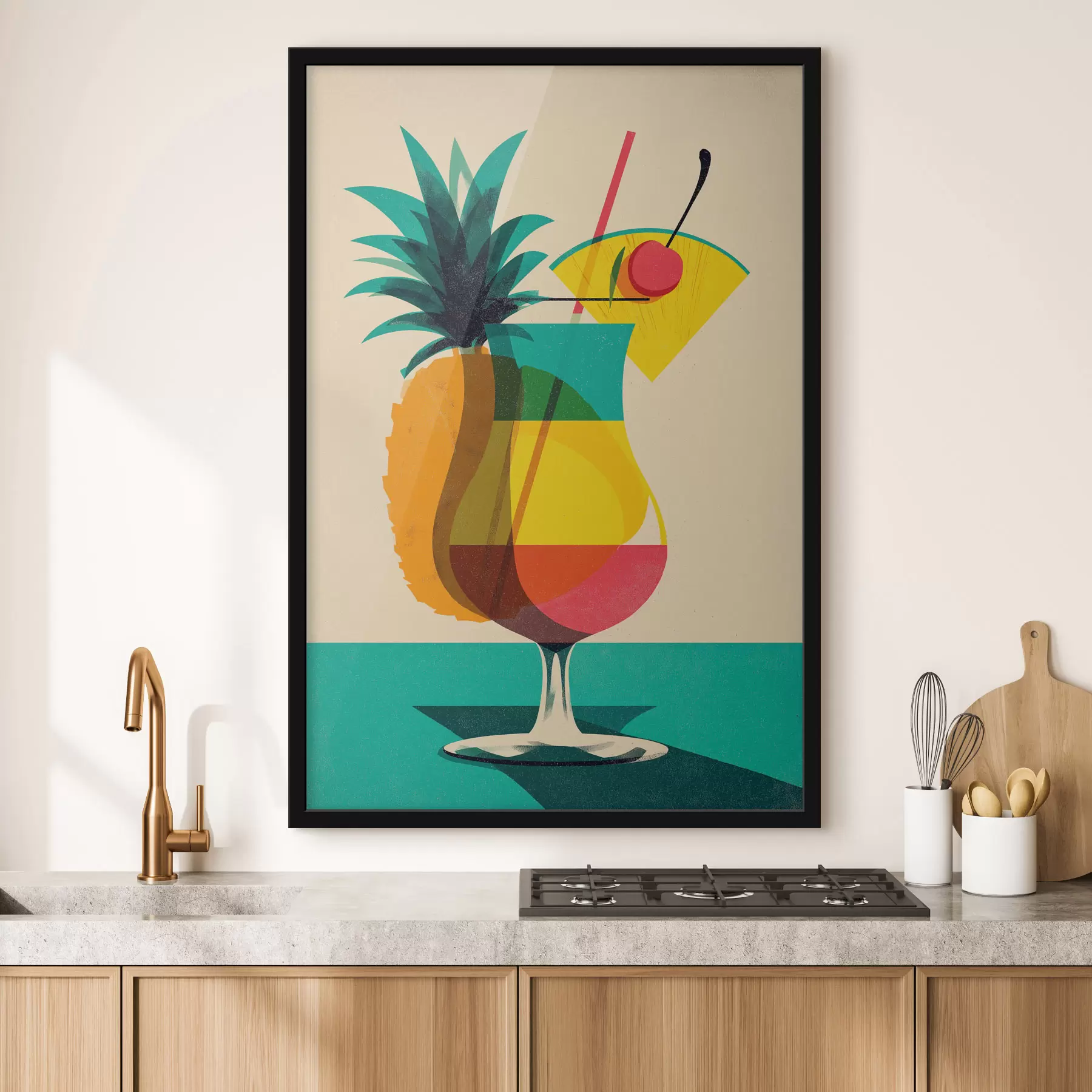 fototapet Pahar pentru cocktailuri tropicale f48470