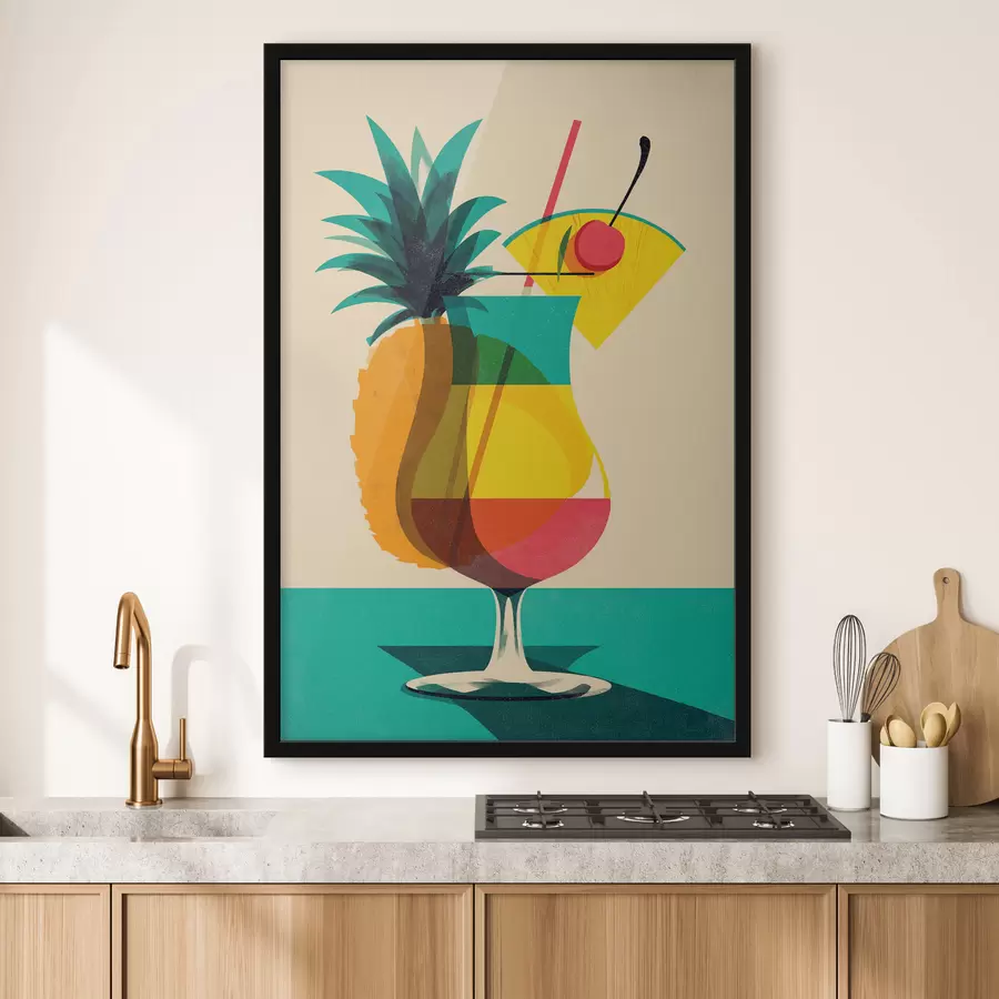 fototapet Pahar pentru cocktailuri tropicale f48470