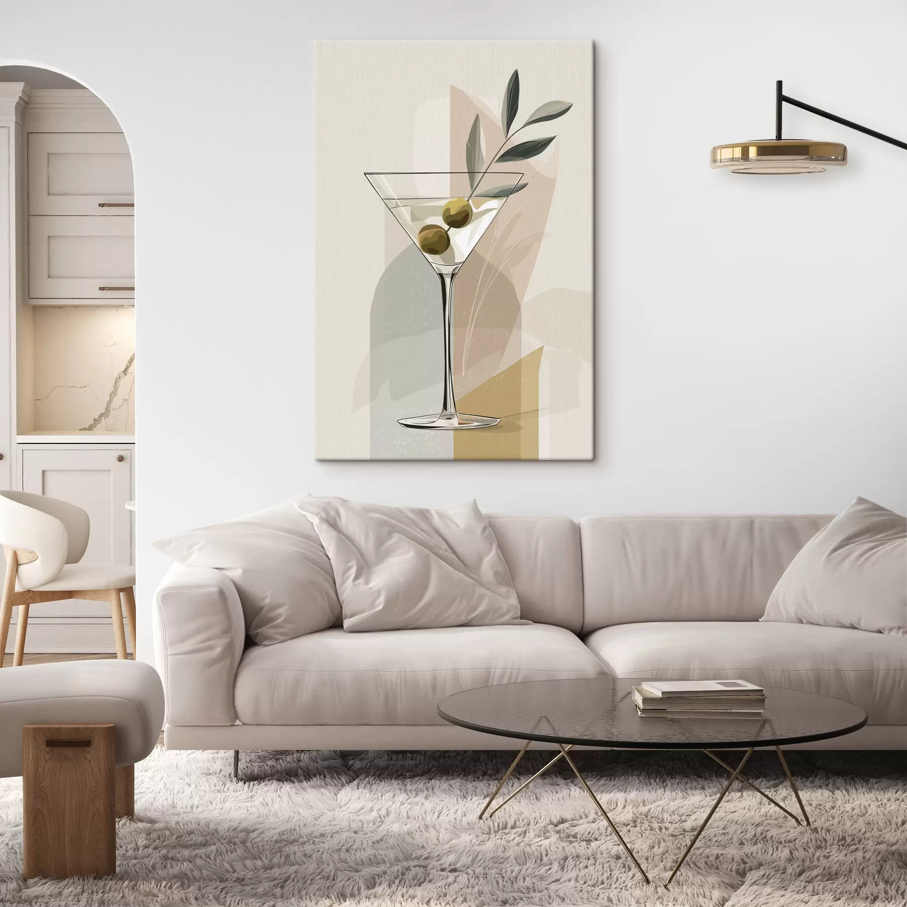 Tablouri Vază minimalistă cu ramură s48437