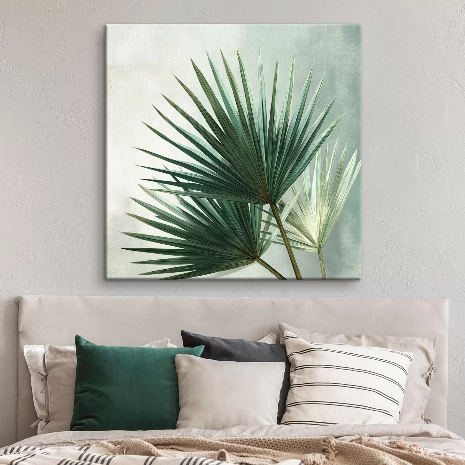 fototapet Compoziție cu frunze de palmier s48465