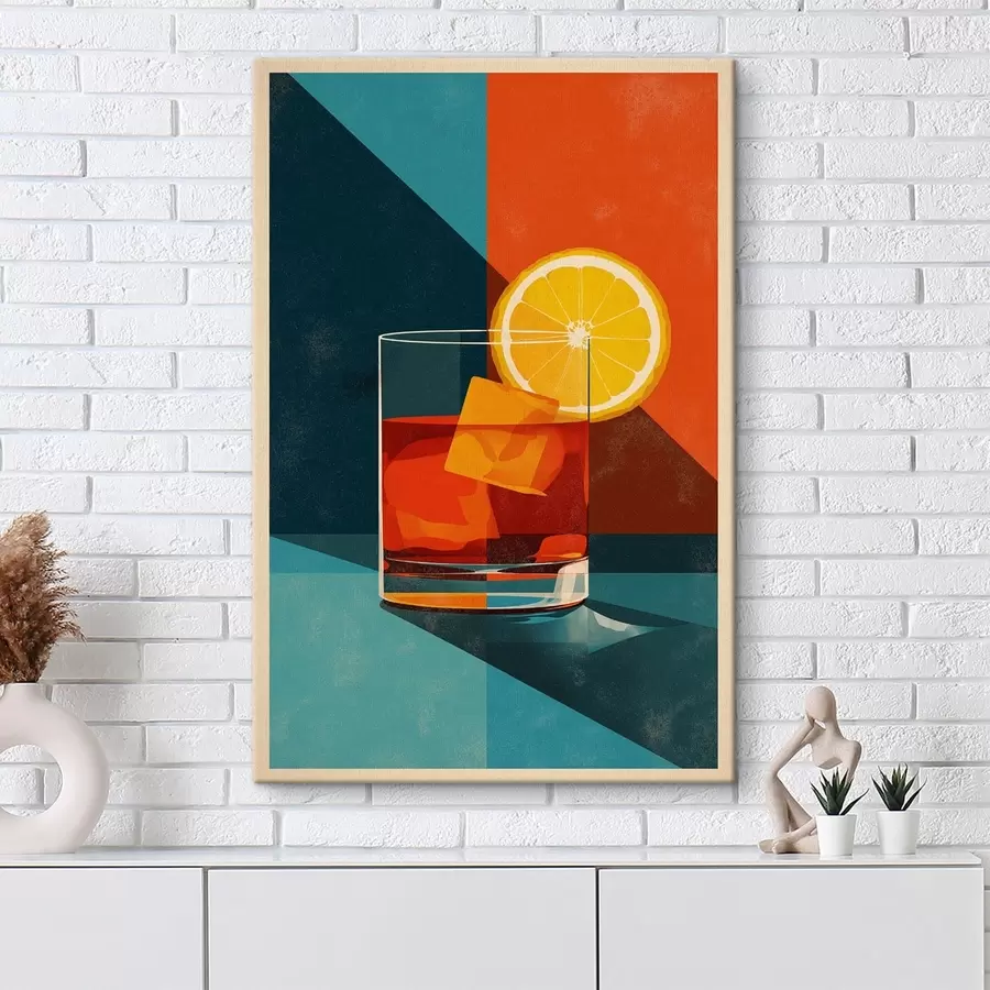 Tablouri Pahar de whisky cu citrice s48468