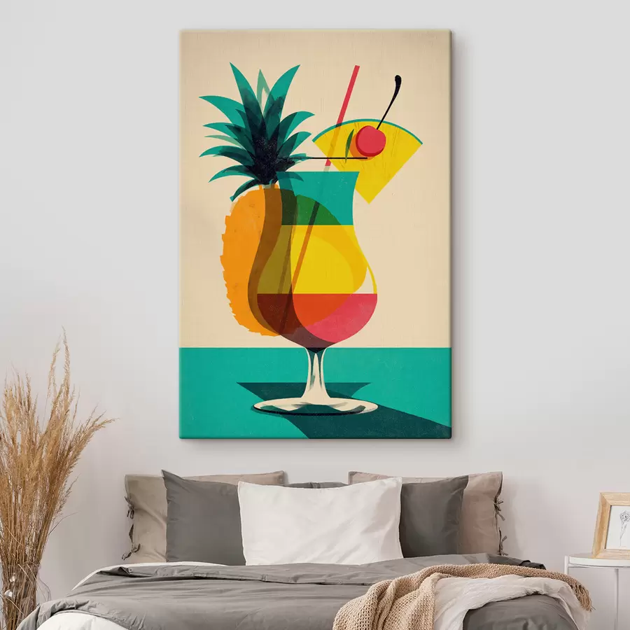 Tablouri Pahar pentru cocktailuri tropicale s48470