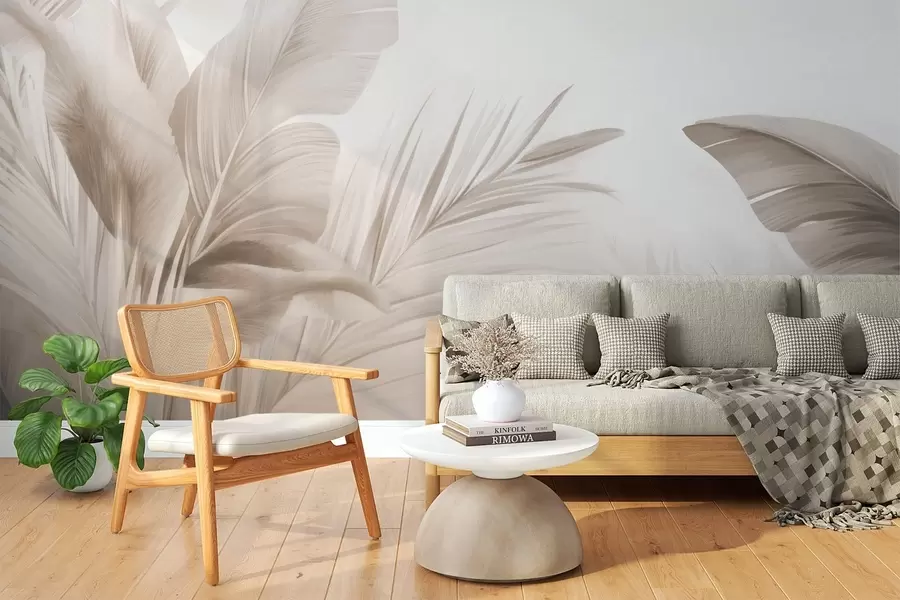 fototapet Frunze de bananier, frunze lungi w05377