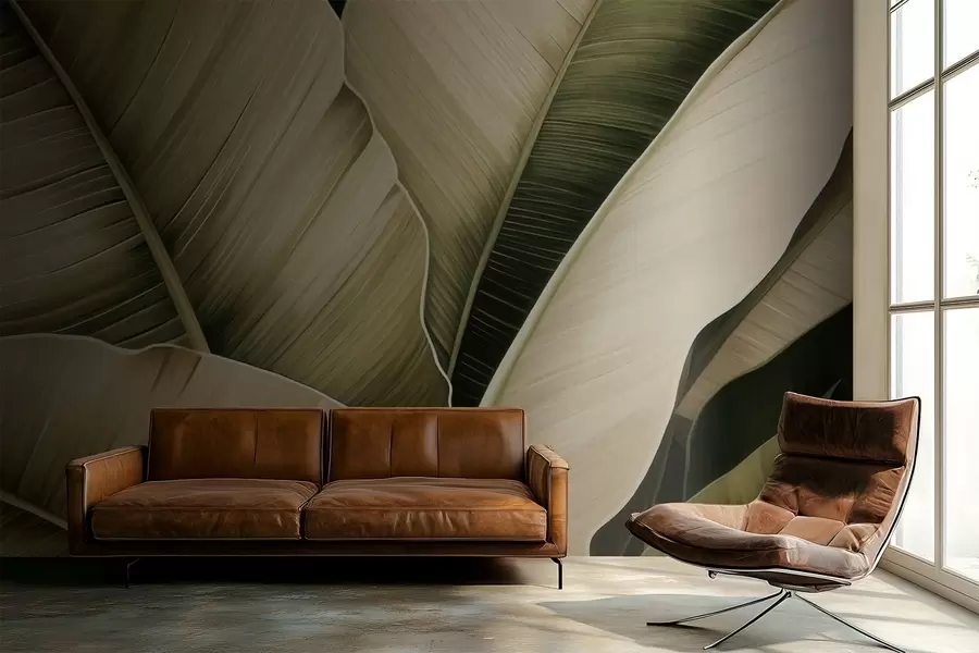 fototapet Frunze de bananier, frunze lungi w05403