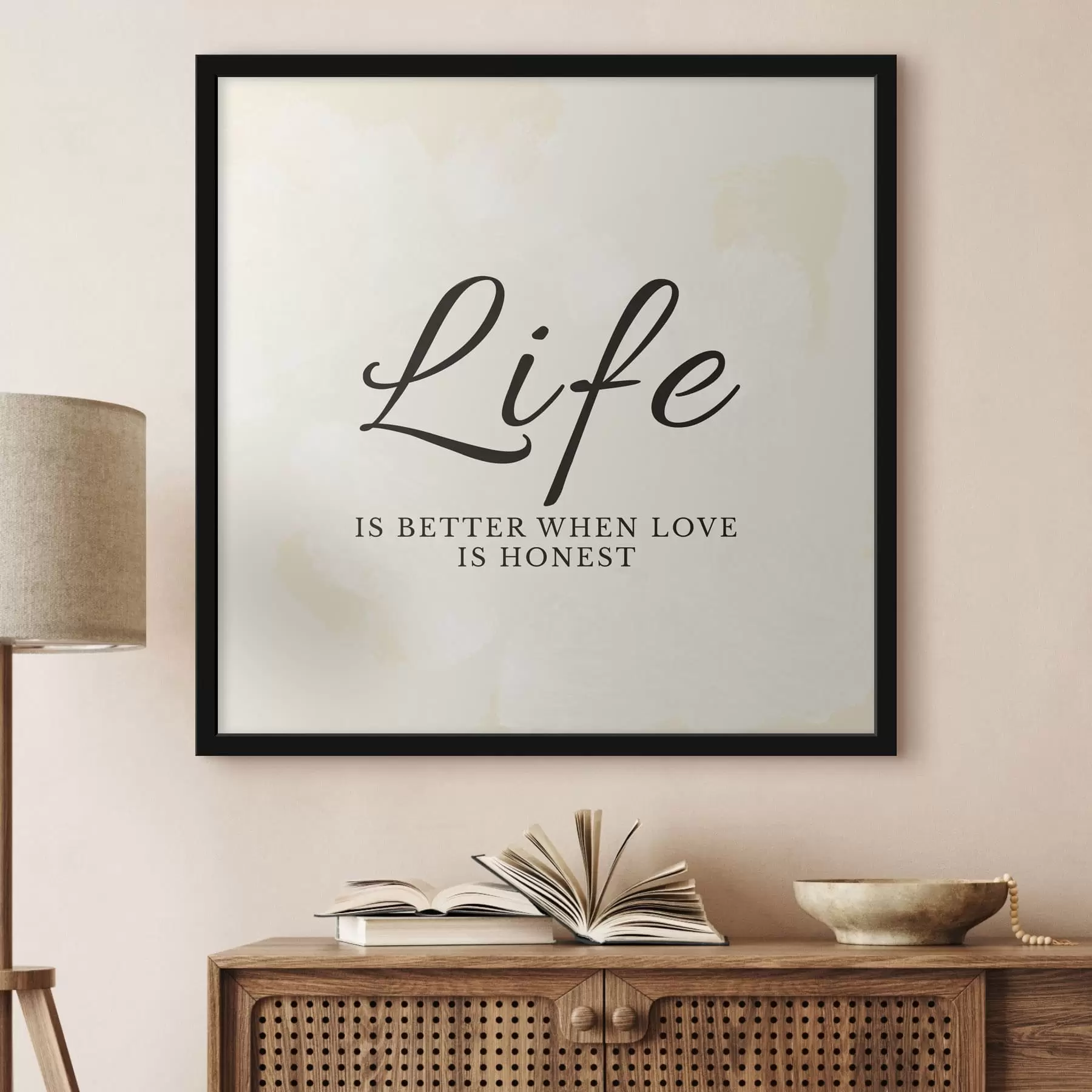 fototapet Text despre viață pe un fundal cu textură ușoară f48029