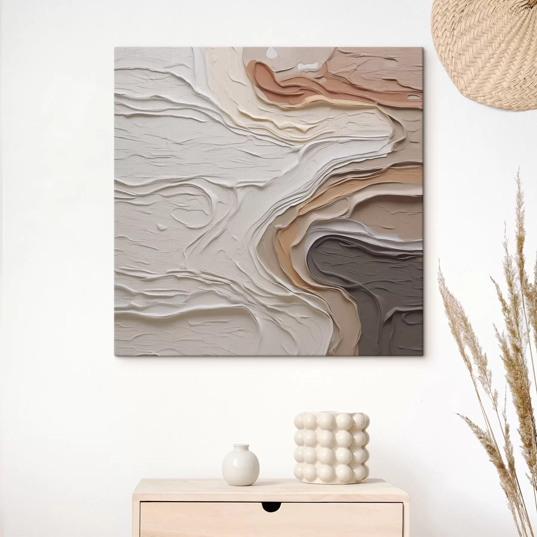 Tablouri Compoziție abstractă imitație de pictură s48507