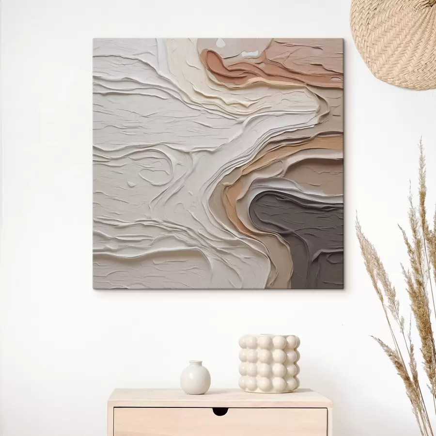 Tablouri Compoziție abstractă imitație de pictură s48507