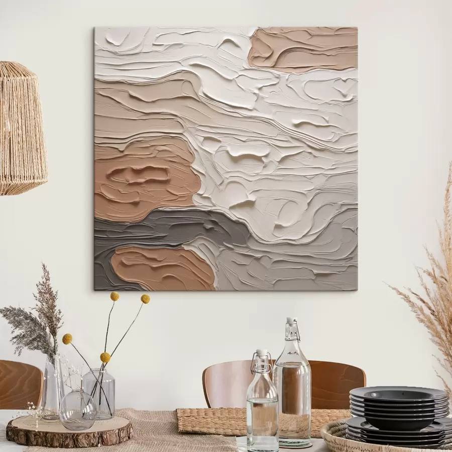 Tablouri Compoziție abstractă imitație de pictură s48508