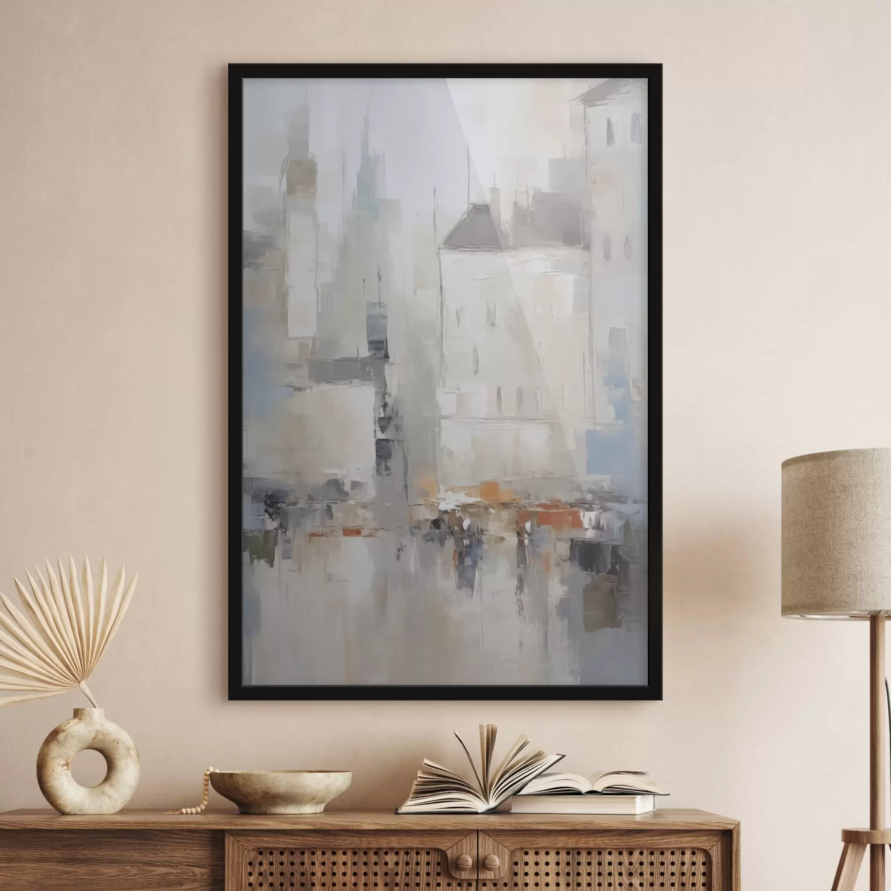 fototapet Imitarea abstractă a peisajului urban în pictură f48502