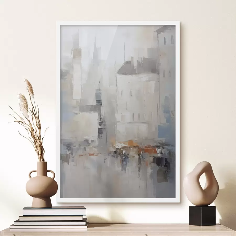 fototapet Imitarea abstractă a peisajului urban în pictură f48502
