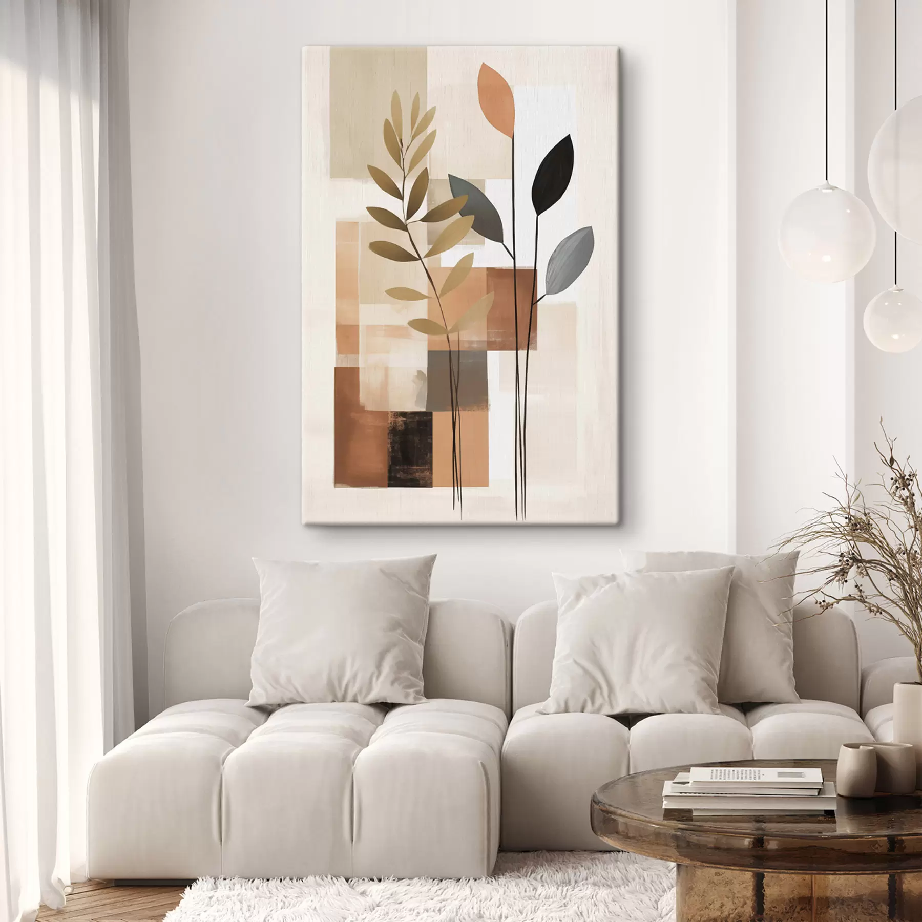 fototapet Compoziție botanică abstractă s48516