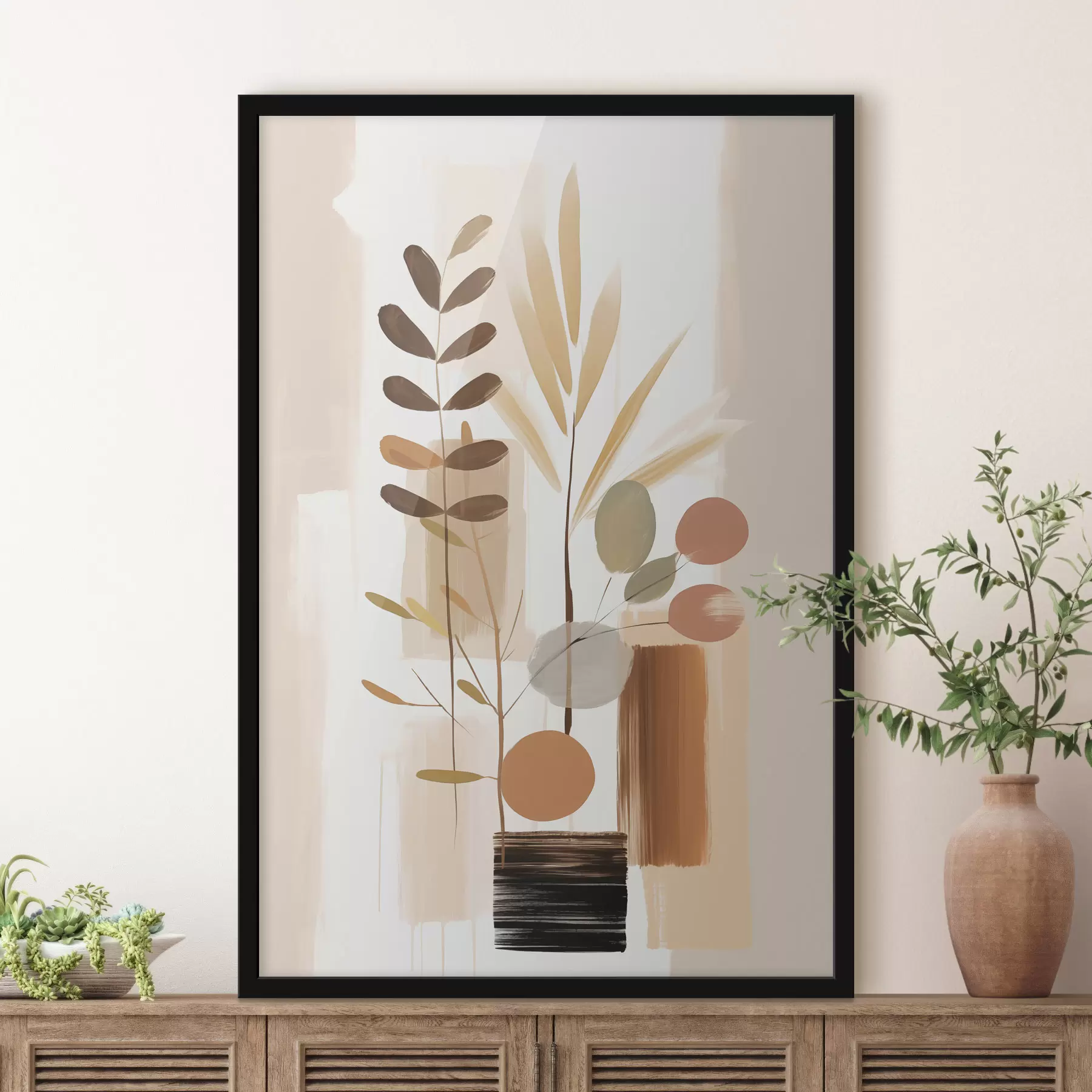 fototapet Compoziție botanică abstractă f48517