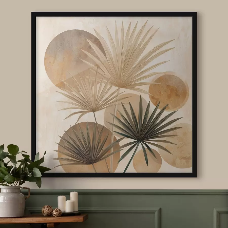 fototapet Abstract frunze de palmier f48518