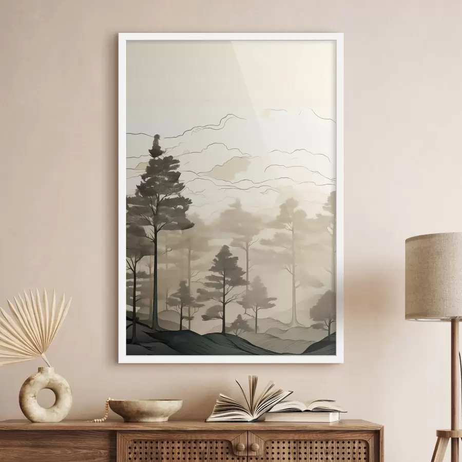 fototapet Straturi de ceață de munte f48540