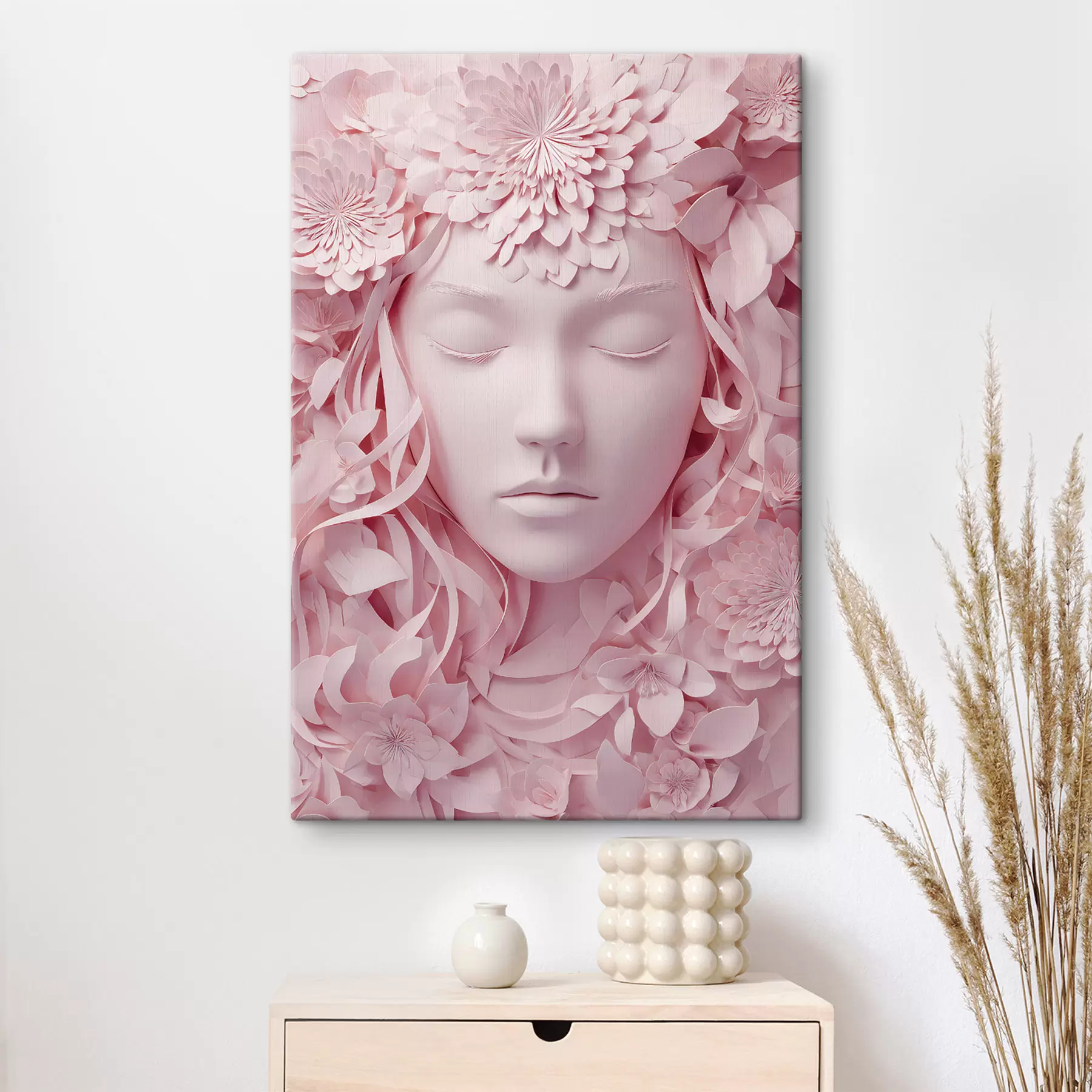 Tablouri o fată din lumea fanteziei într-o ilustrație în stil de desen pe hârtie s48549