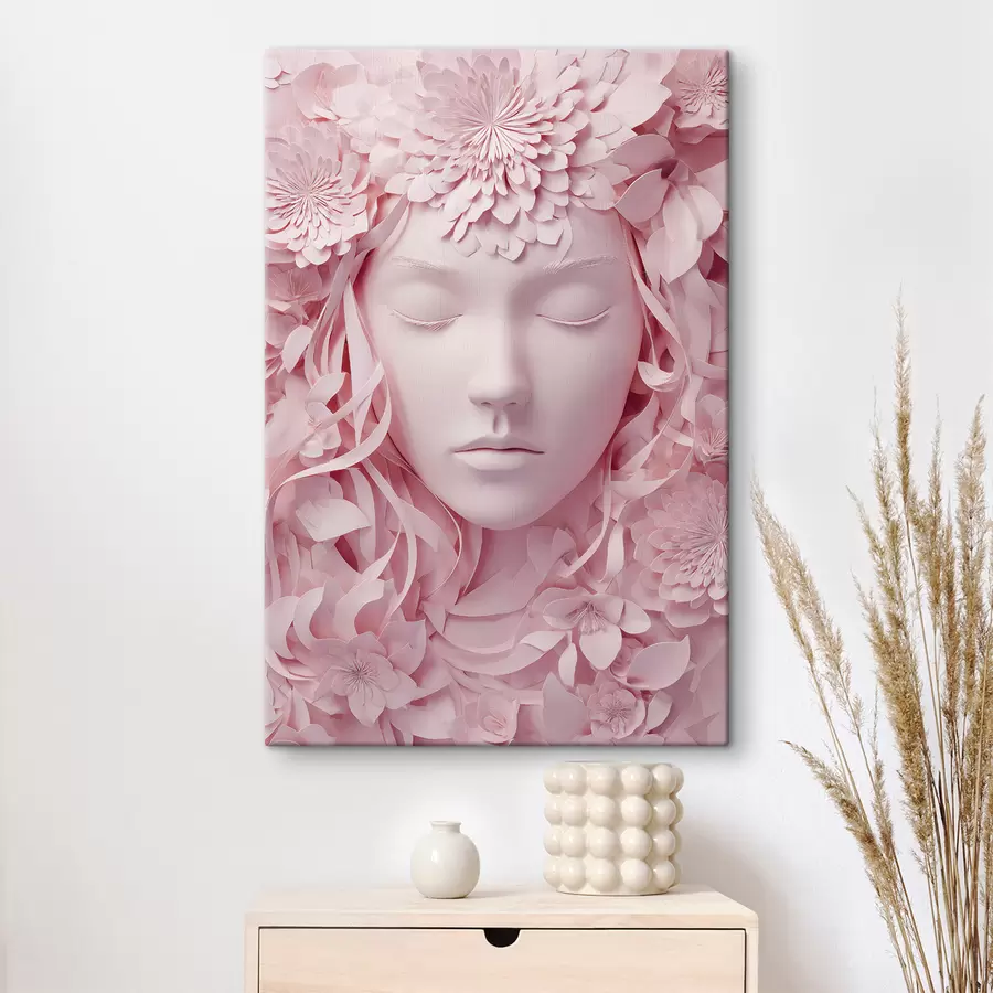 Tablouri o fată din lumea fanteziei într-o ilustrație în stil de desen pe hârtie s48549