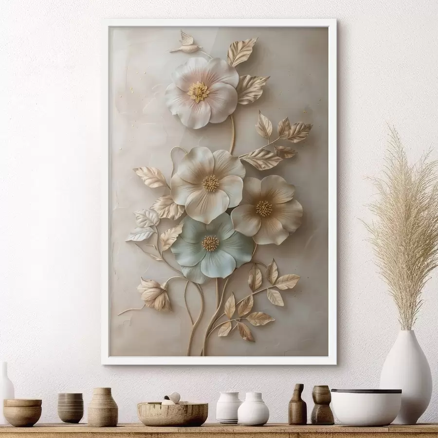 fototapet un chip feminin abstract, văzut din profil f48528