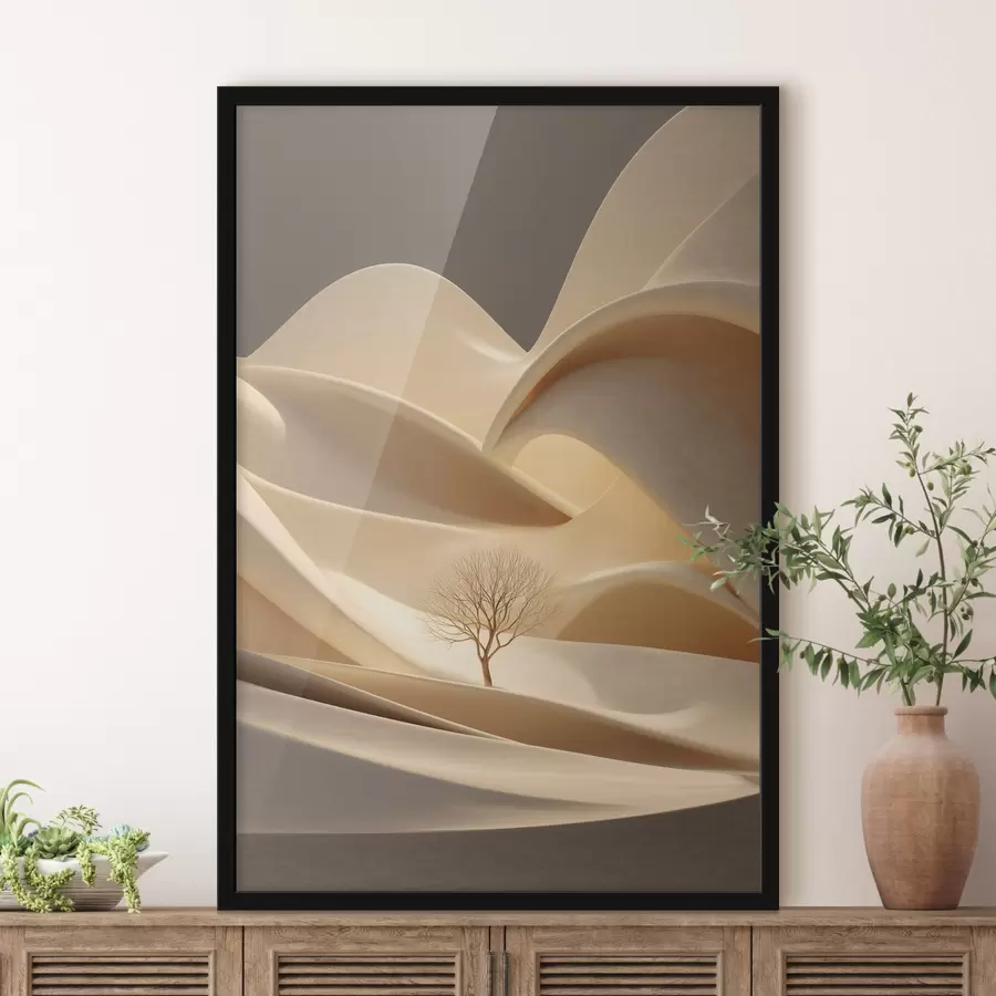 fototapet un leu impunător în stil acuarelă f48530