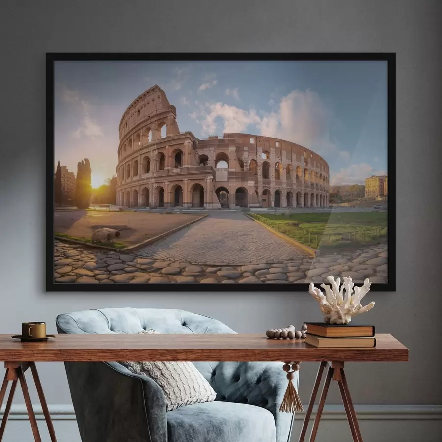 fototapet o fată romantică lângă mare, purtând o pălărie f48552