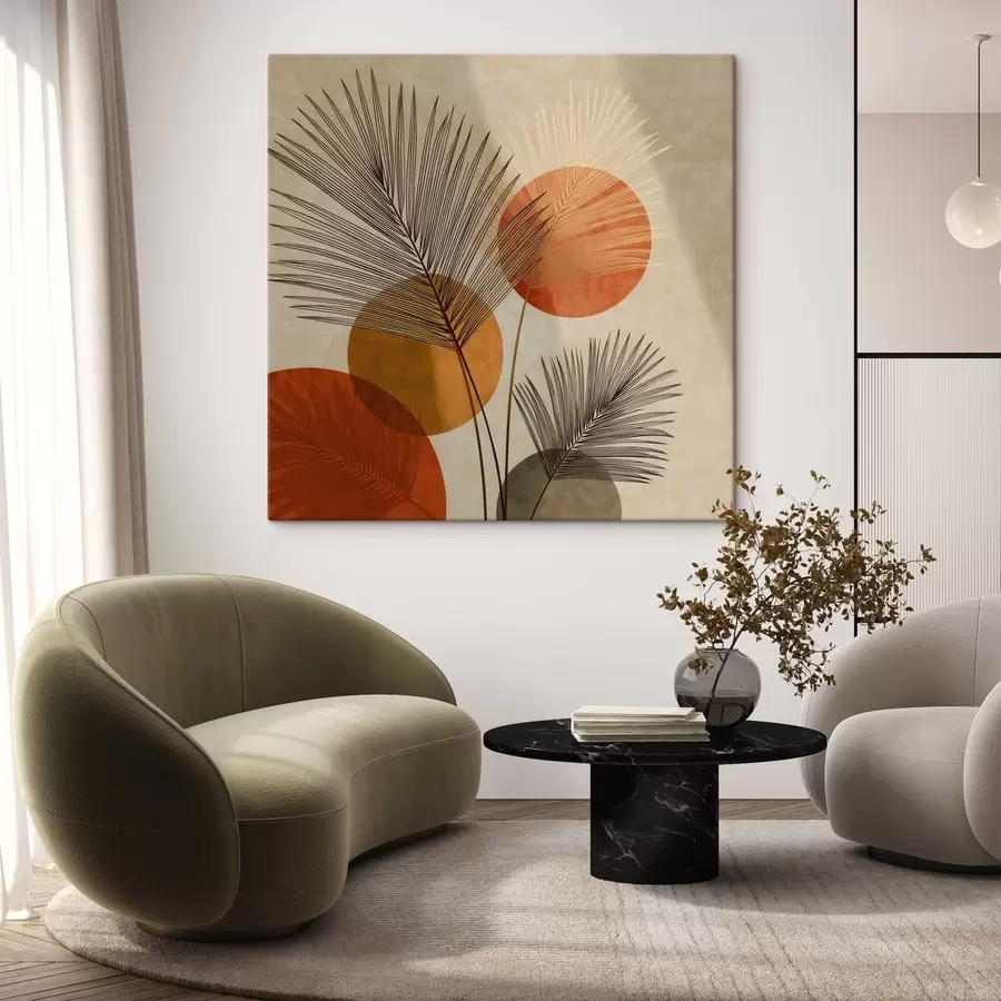 Tablouri Abstract frunze de palmier s48557