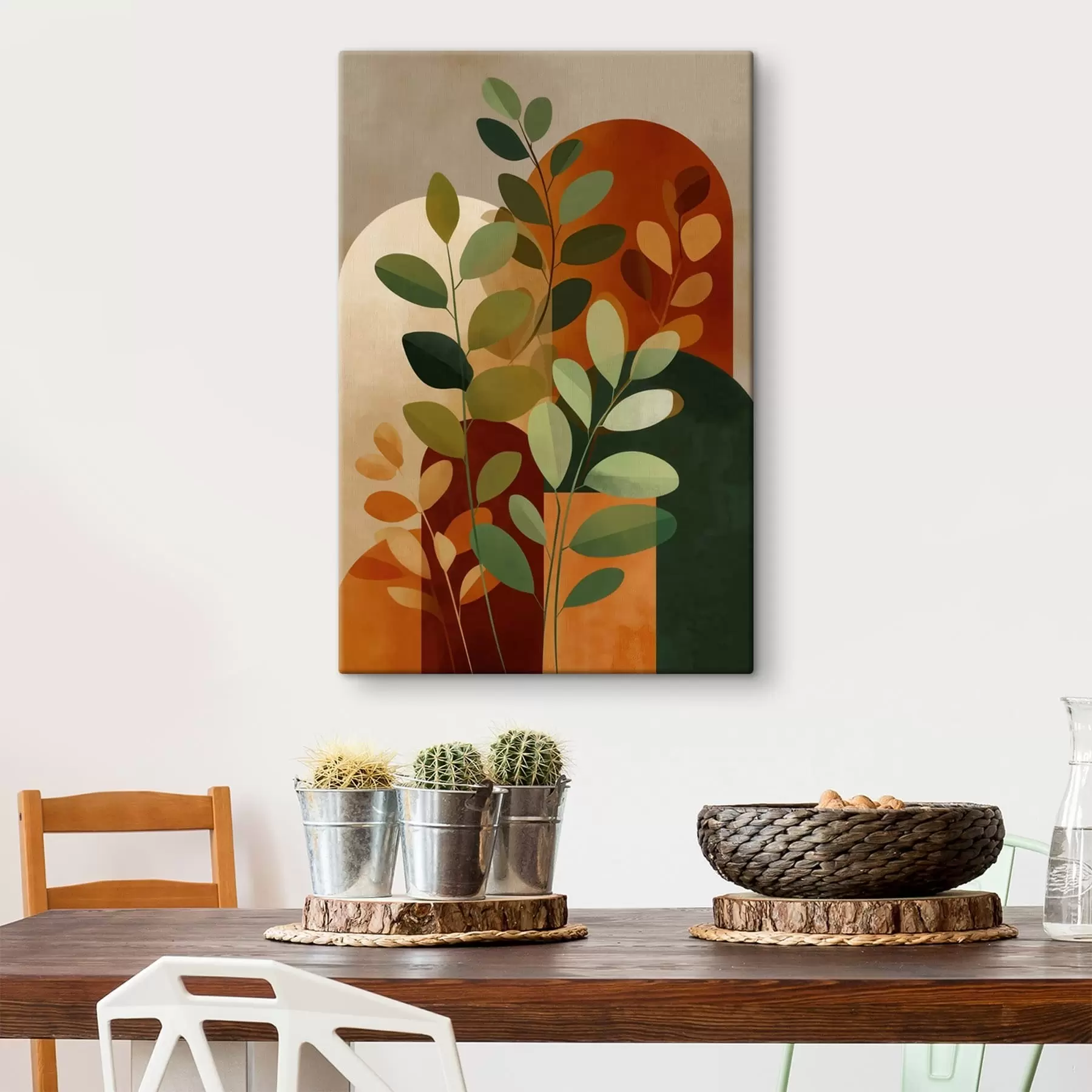 Tablouri Frunze de plante în stil abstract s48560