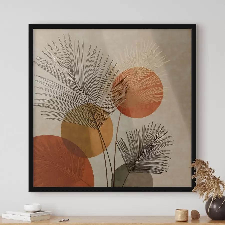 fototapet Abstract frunze de palmier f48557