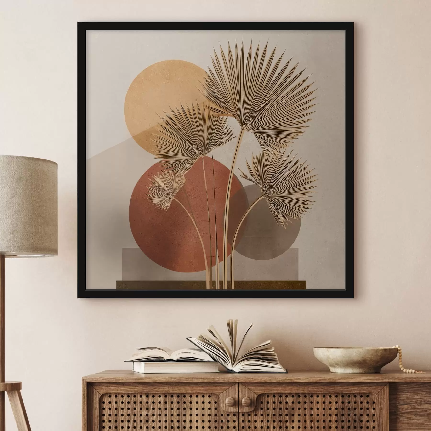 fototapet Abstract frunze de palmier f48558