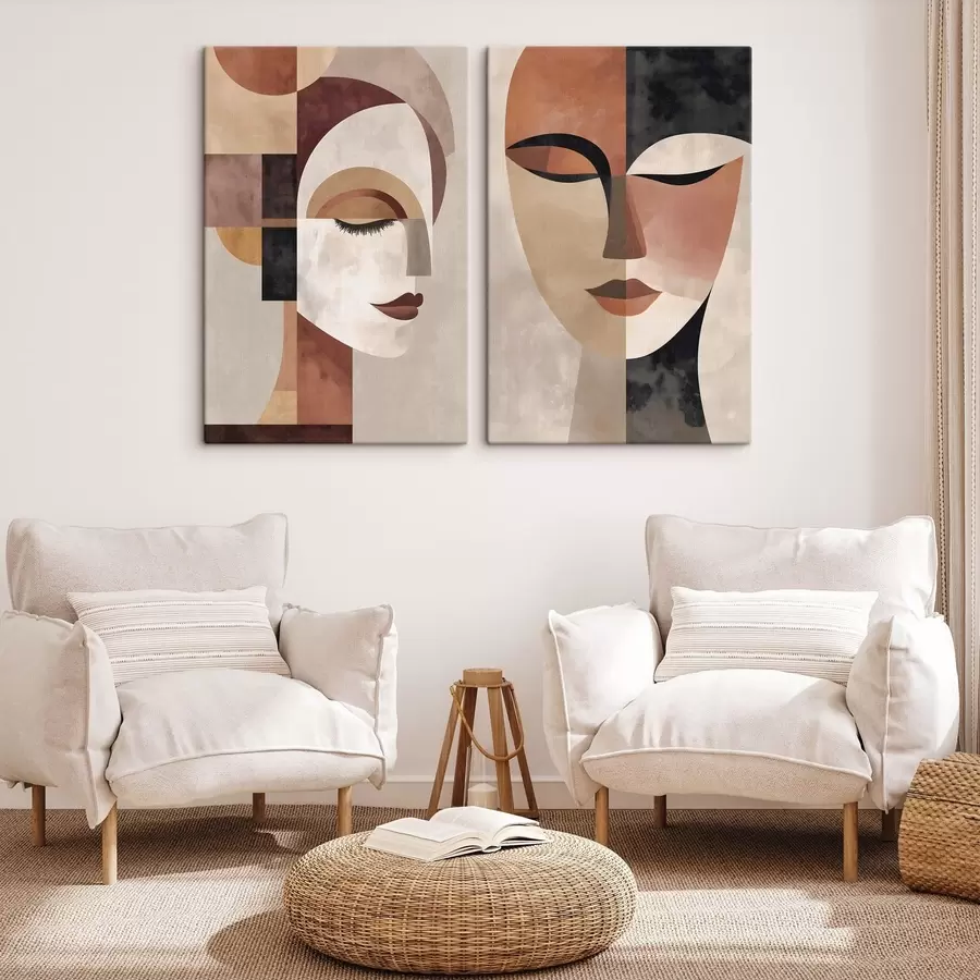 Tablouri un portret abstract al unei femei m30258