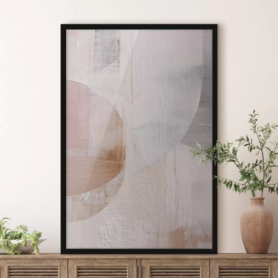 fototapet Fundal texturat cu elemente suprapuse, în stilul picturii contemporane f48190