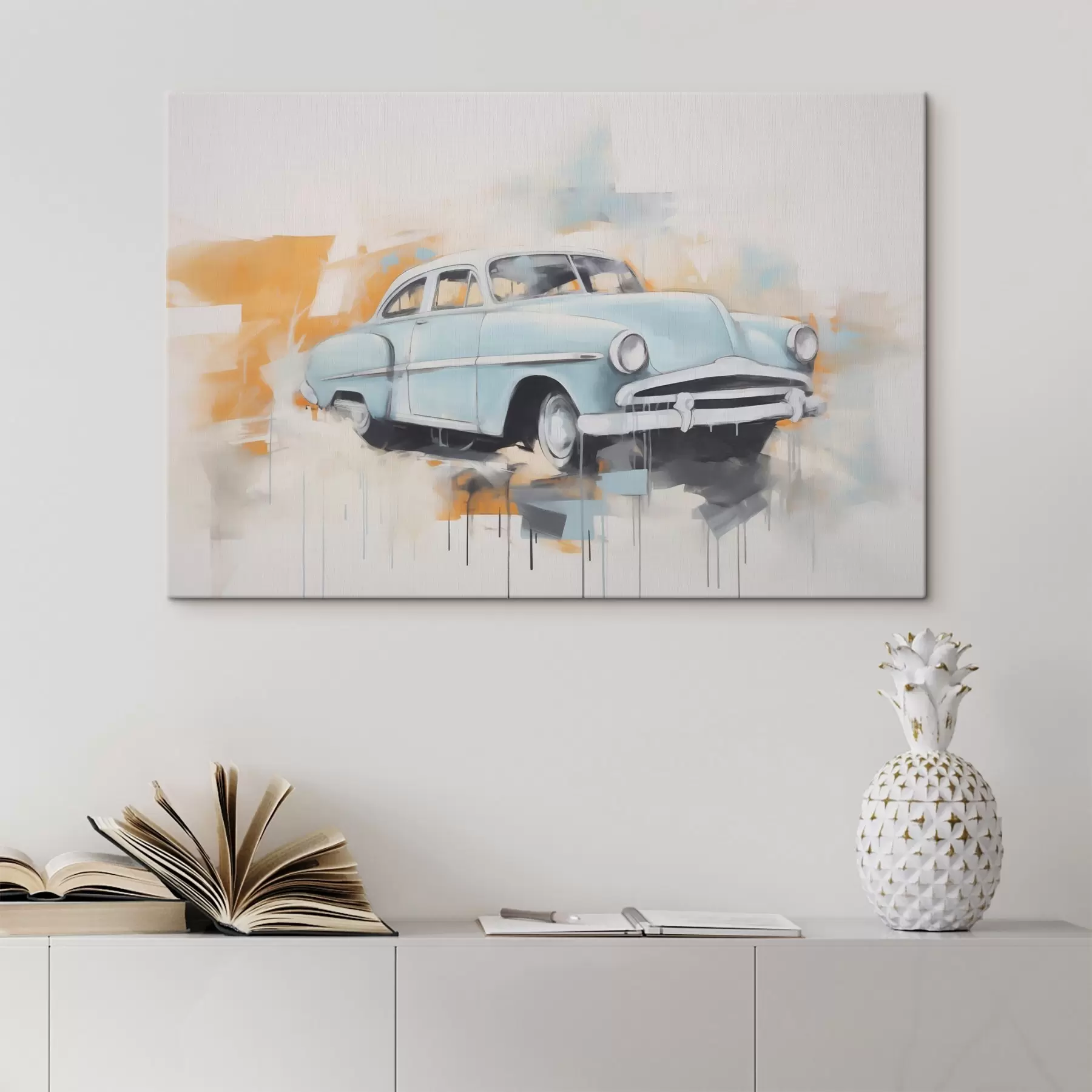 Tablouri Abstracție cu o mașină s48595