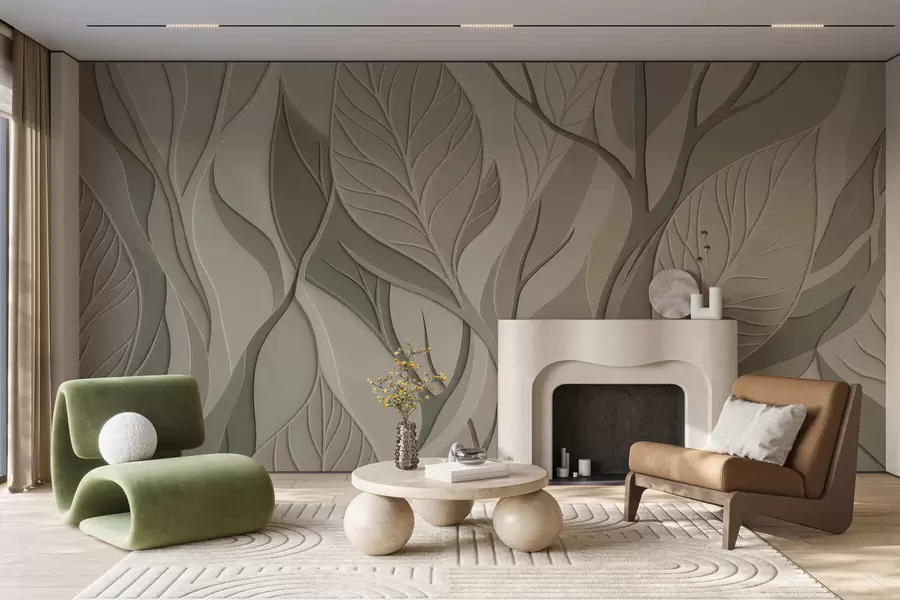 fototapet Frunze care se intersectează w05448